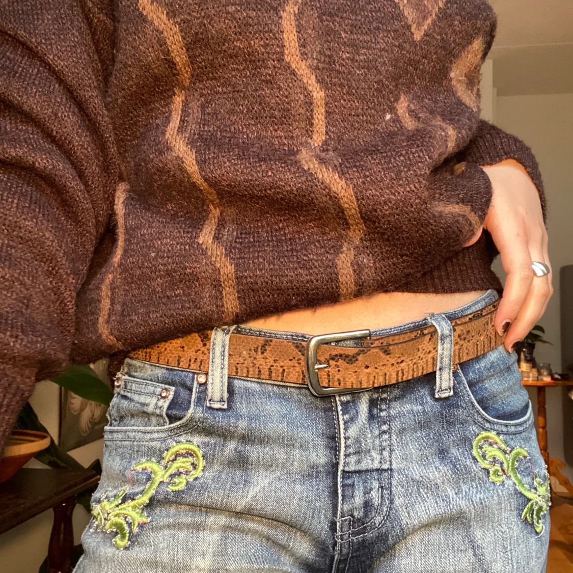 Skärp i läderimitation!  - 90