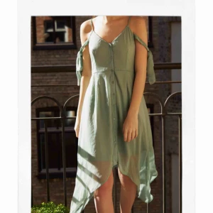  - Super fin mint färgad sommarklänning. Klänningen är i nytt skick🌿 Skicka gärna ett PM till mig med ett pris som du skulle vilja ge för klänningen 📩 Vill försöka sälja den för 175kr. Om den ska fraktas står köparen för det :) 