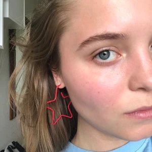 Stjärn-örhängen - Röda örhängen i stjärnform. Såå fina men använder för sällan. Säljer dyrt pga tycker om dem supermycket