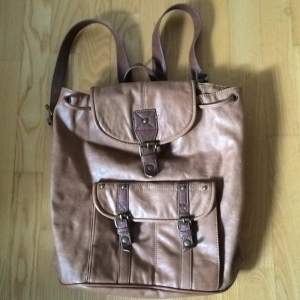 Leather imitation backpack from Accessories
~size of a kånken  