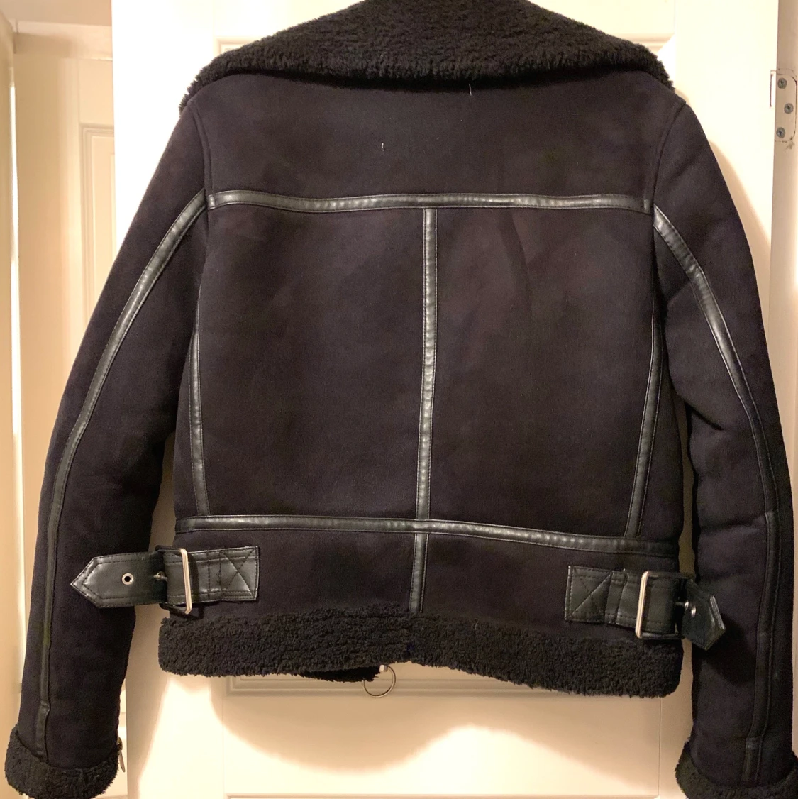 Mocka/Teddy bikerjacka - 91