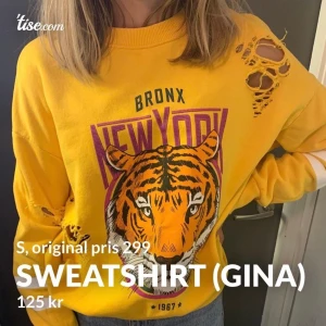 Gul ginatricot Sweatshirt - otroligt behagligt material