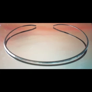 Halstiara i metall (halsband) - Halssmycke (halsband) "halstiara" i metall, något missfärgad därav priset. Finns för avhämtning i Malmö, alt kan skickas (mot att köparen betalar frakten: 22 kr). Betalning via swish. 12,5 cm i diameter.