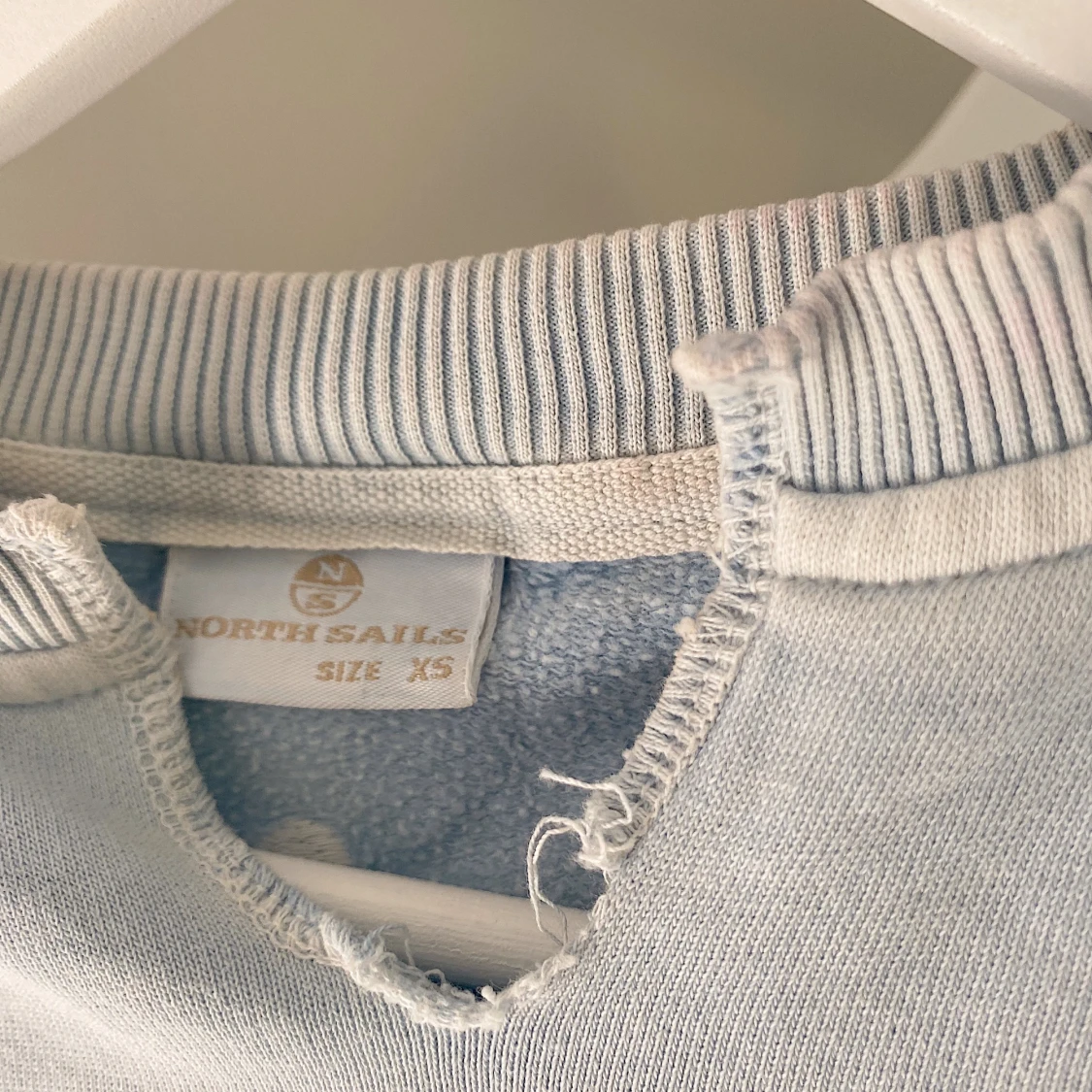 Ljusblå North Sails collegetröja  - 91