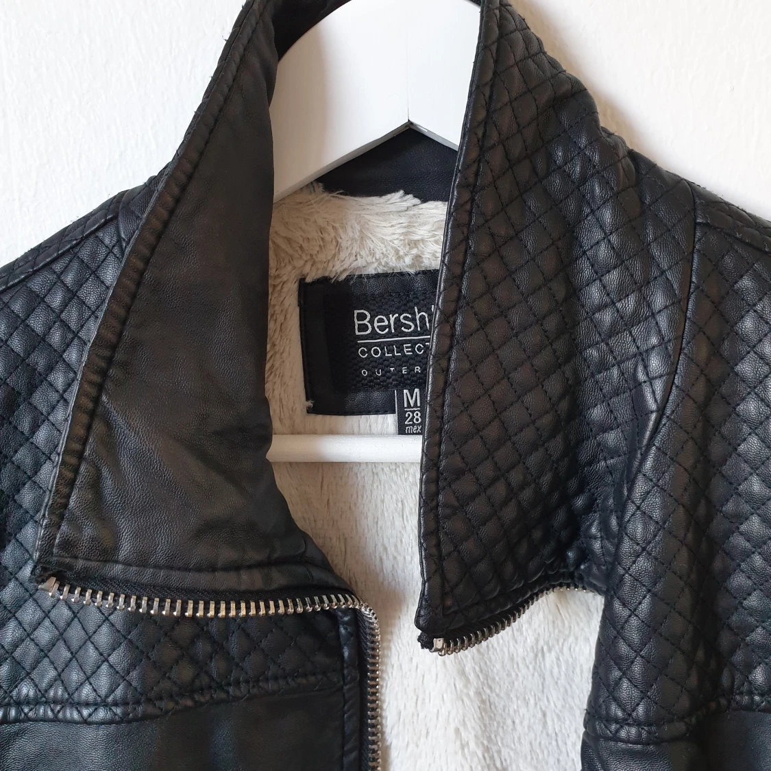 Leather look black jacket - 90