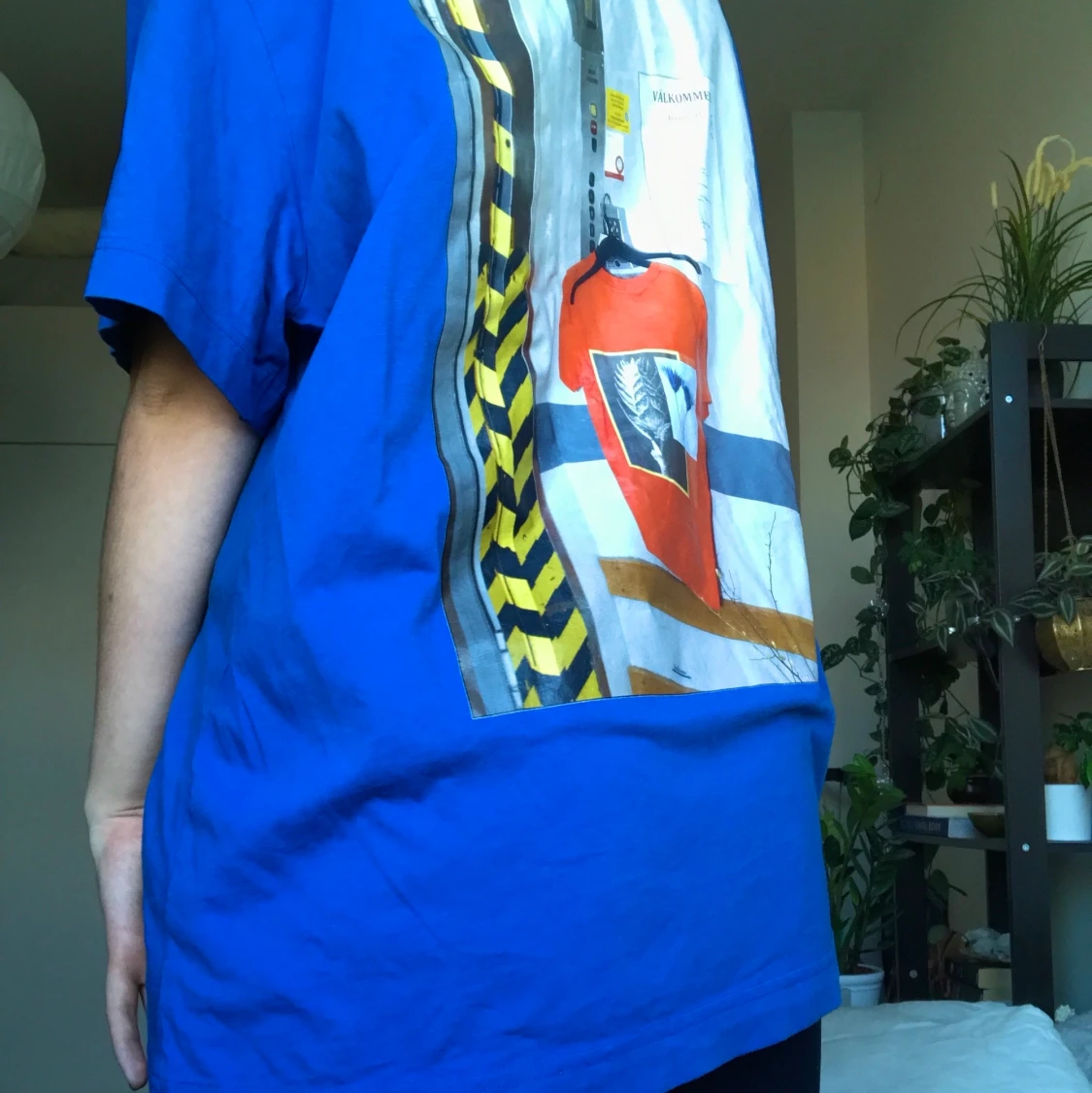 Oversized Blå weekday tshirt  - 90