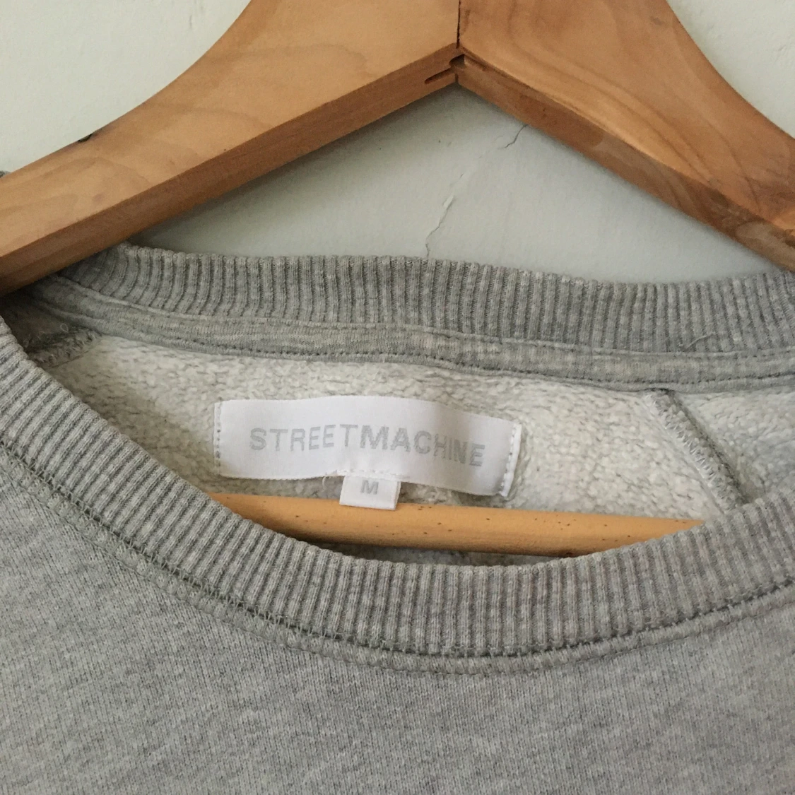 Grå Sweatshirt i 100 % bomull, Streetmachine, strl M - 91