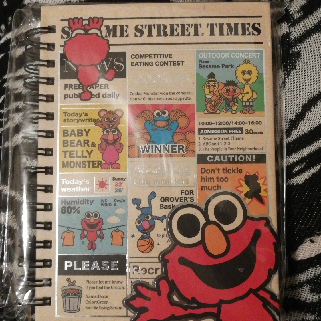 Anteckningsbok Sesame street 