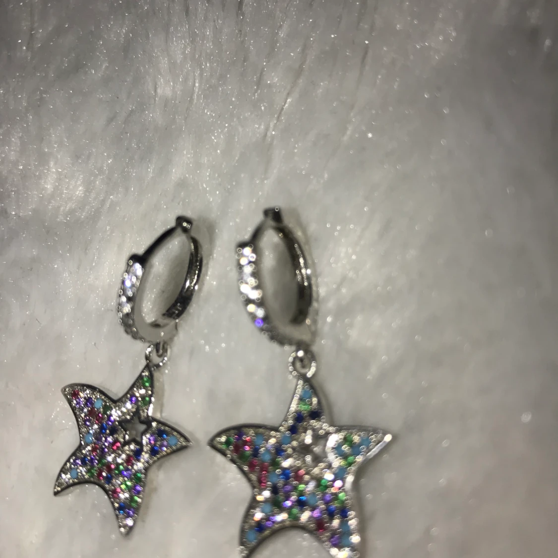 Äkta silver örhängen  - 91