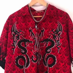  - 🐉asball skjorta🐉 vintage från CPH. Oversized. Betalning sker via swish🖤