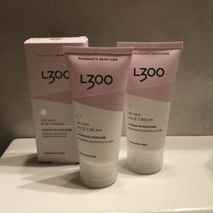 L300 ögon- och ansiktskräm - Nya produkter från L300. Två dry skin face cream intense moisture och en dry skin eye cream intense moisture. Ny, obrutna förpackningar. Nypris ca 160kr.