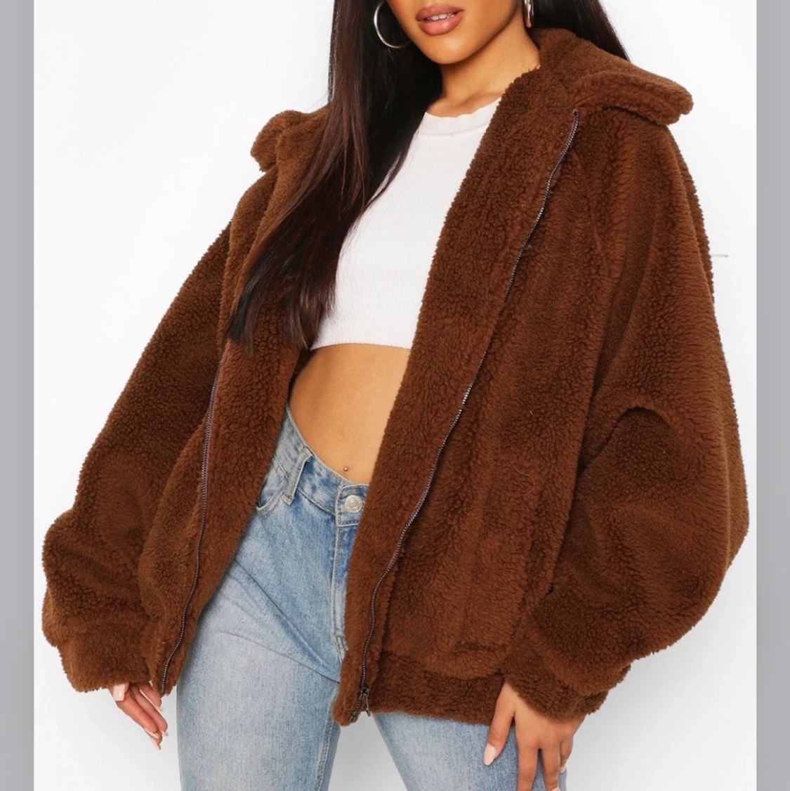 Fluffy Teddy jacka storlek M