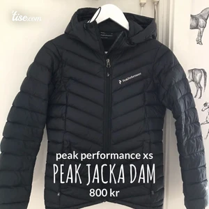 peak performance jacka dam - peak performance jacka dam (svart) storlek xs ny skick!!