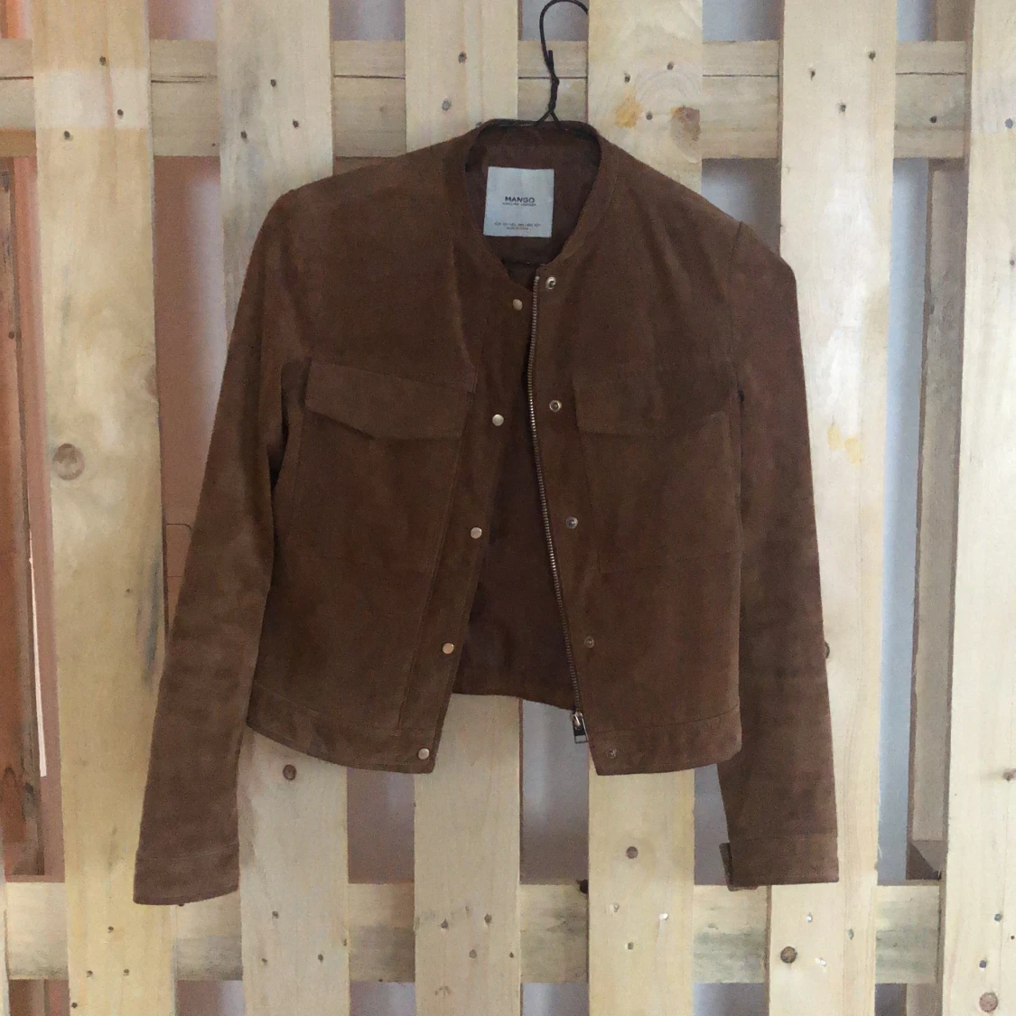 Brown leather jacket - 90