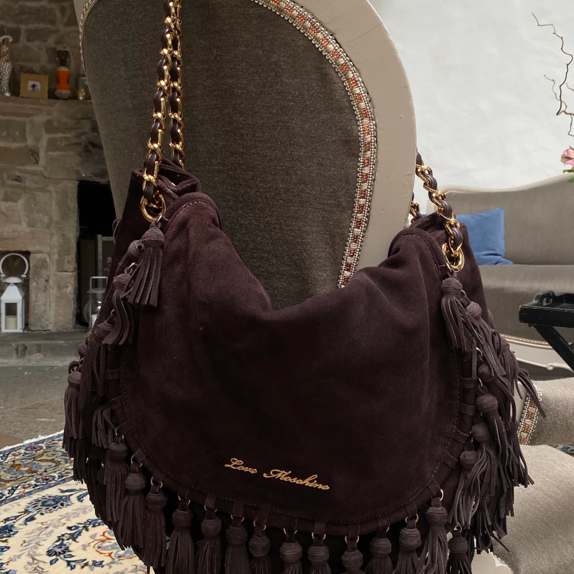 Brown moschino bag