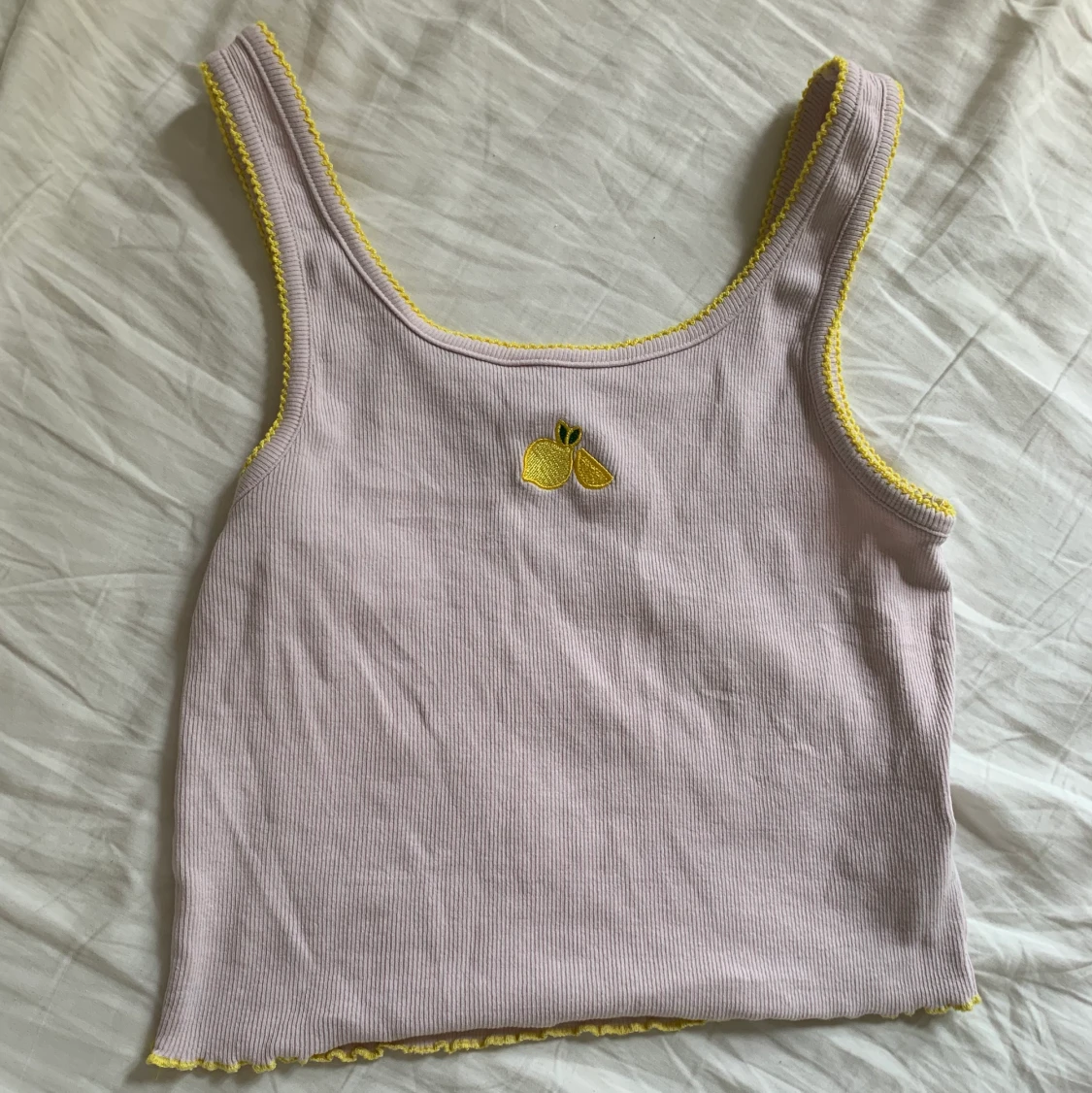 Sött linne med citron-print