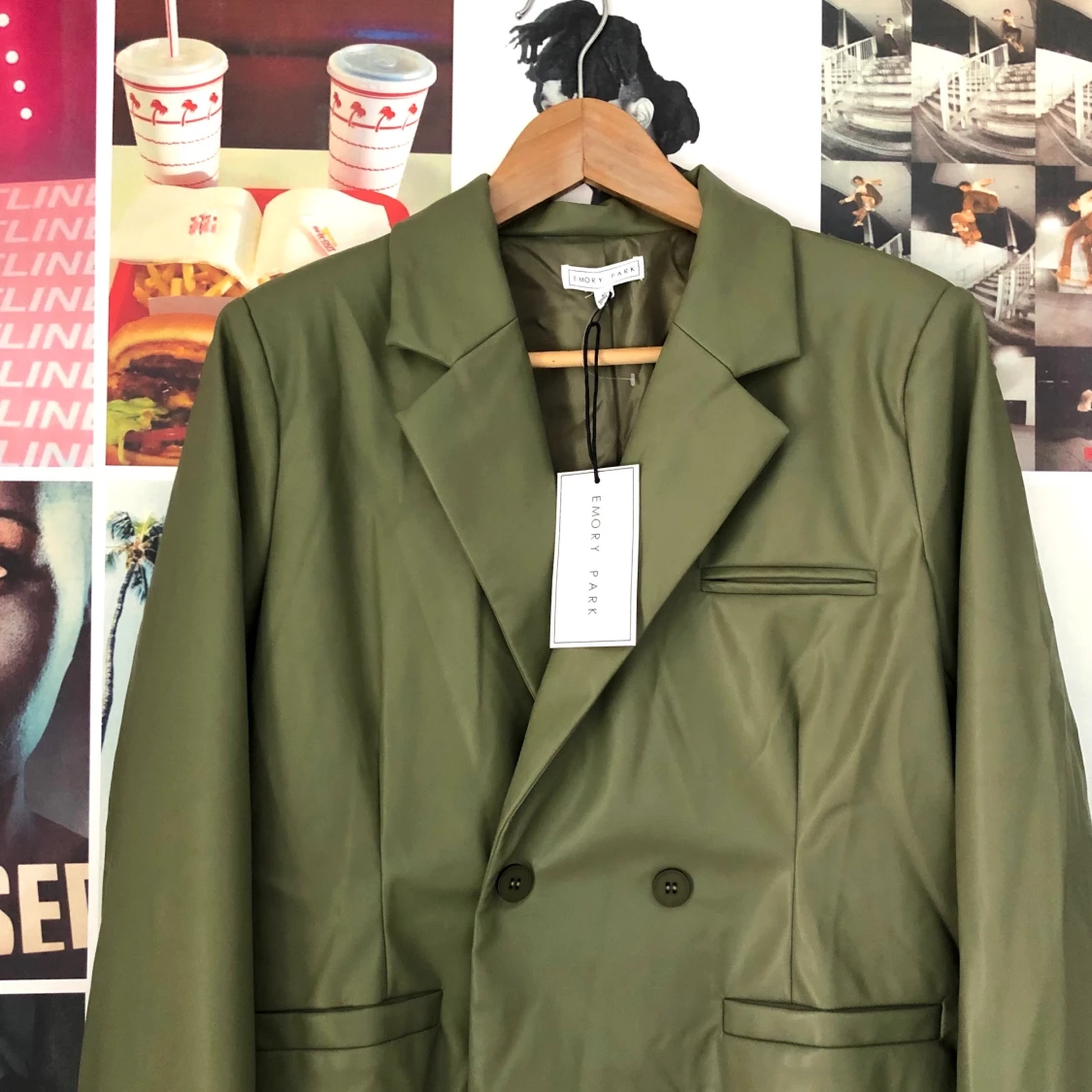 Kavaj i veganskt läder/skinn - 91