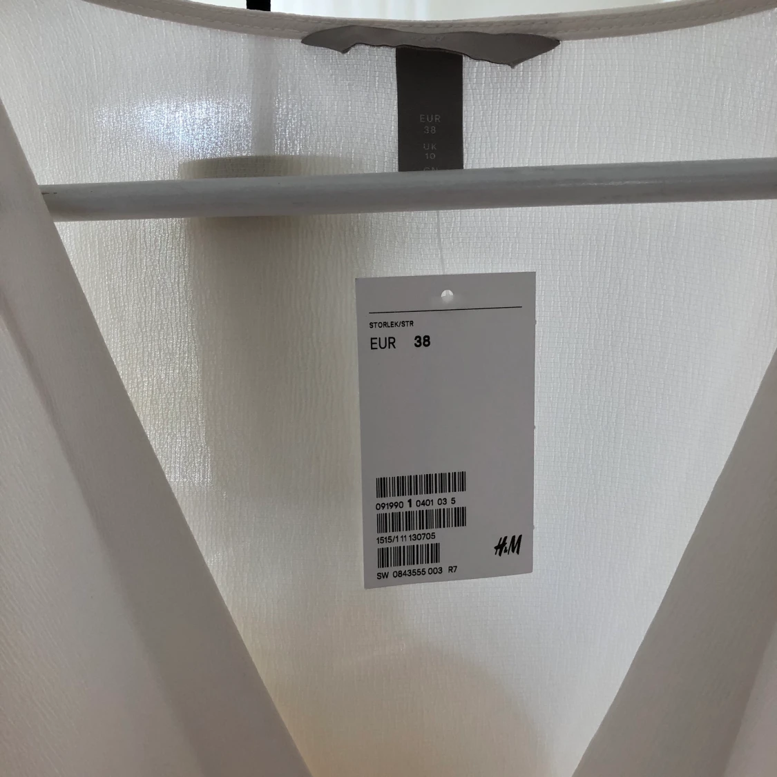 Vit omlottblus, oanvänd - 91