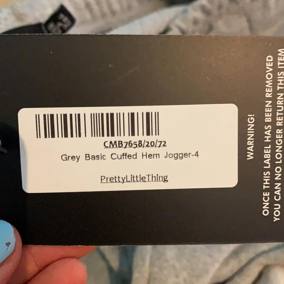 Grå Pretty little thing mjukisbyxor  - 91