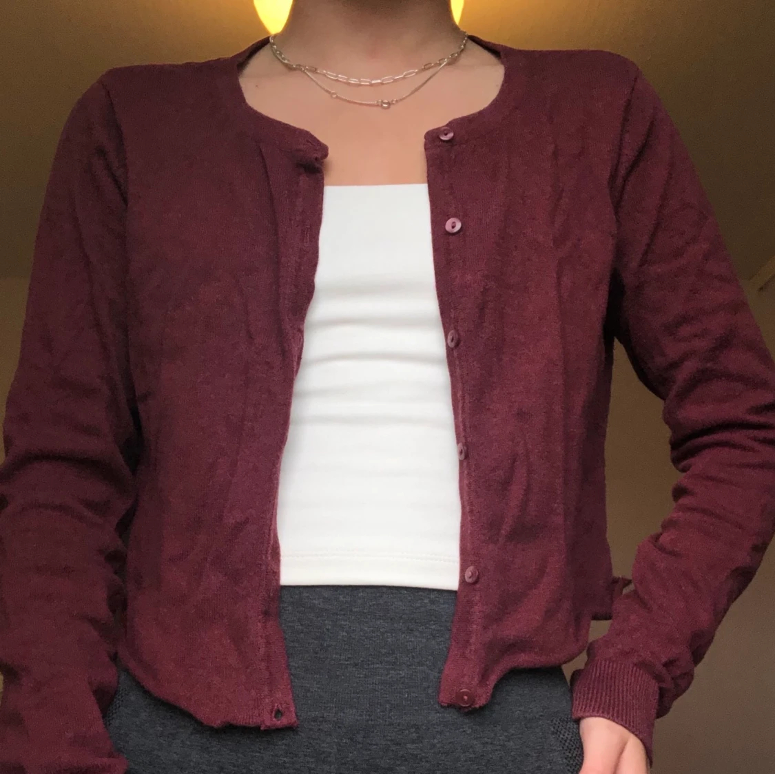 Vinröd kofta - 90