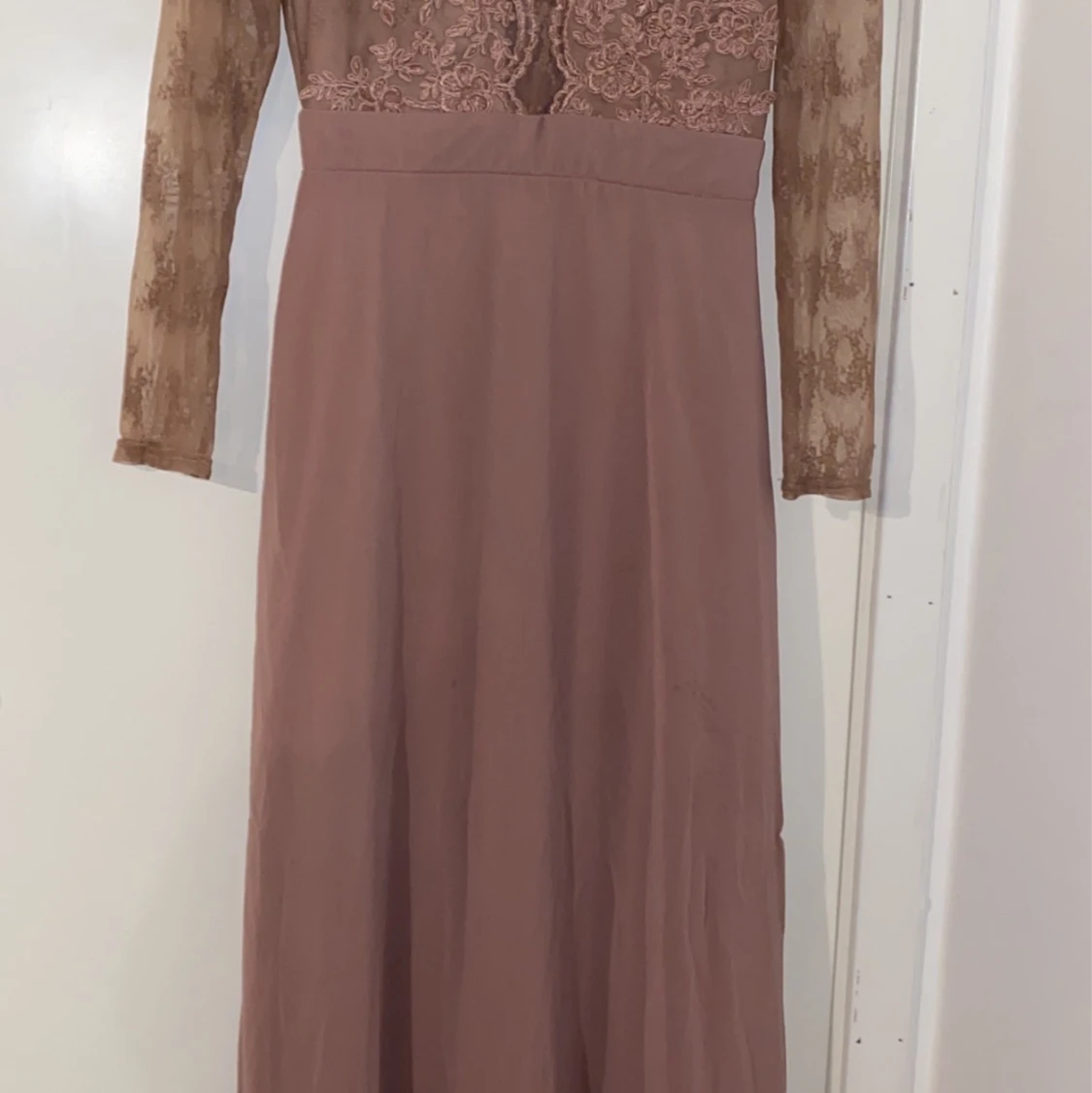 Festklänning mauve stl 38