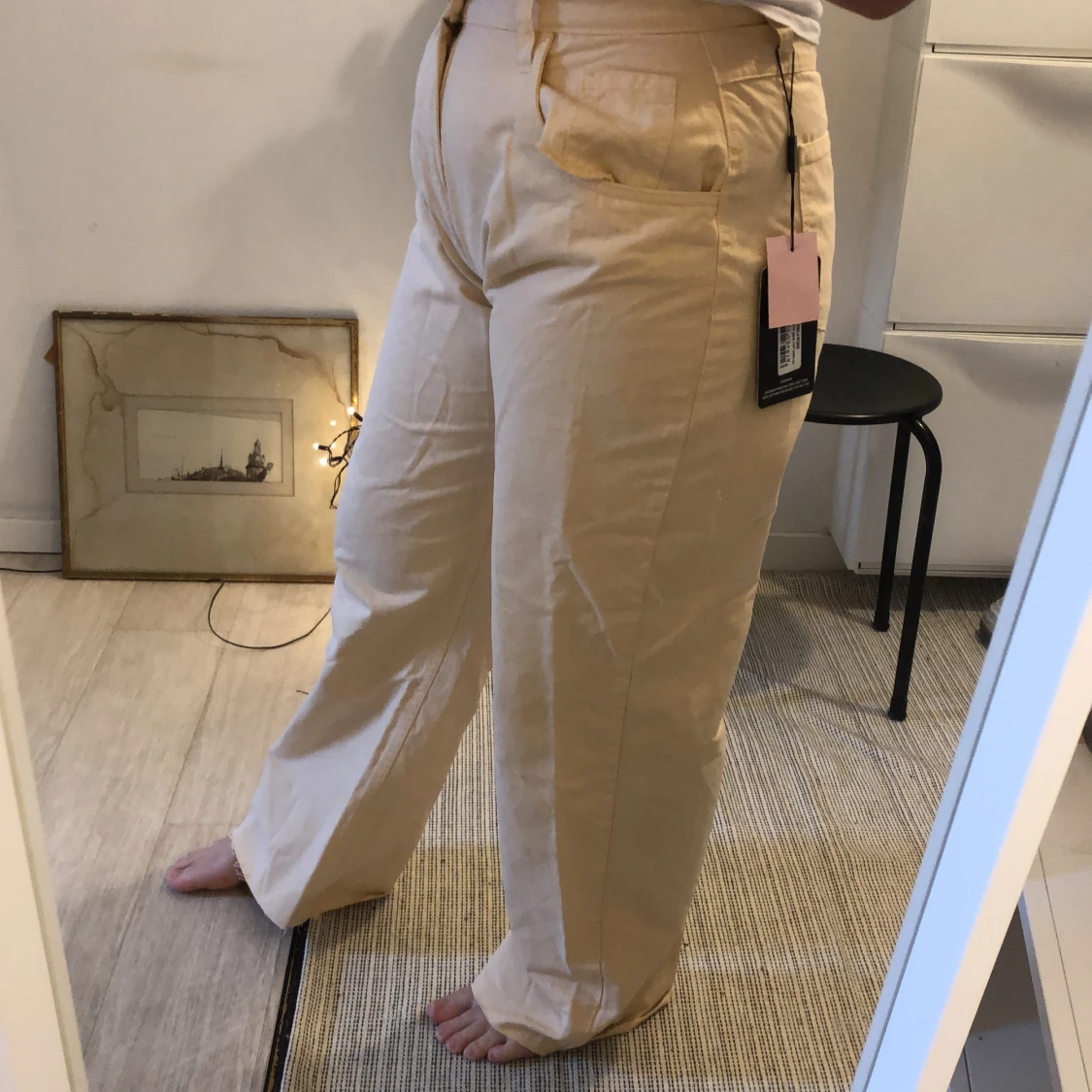 Beige/persikofärgade jeans - 91