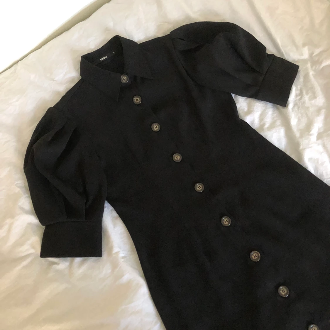 Klänning med puffärm  - 90