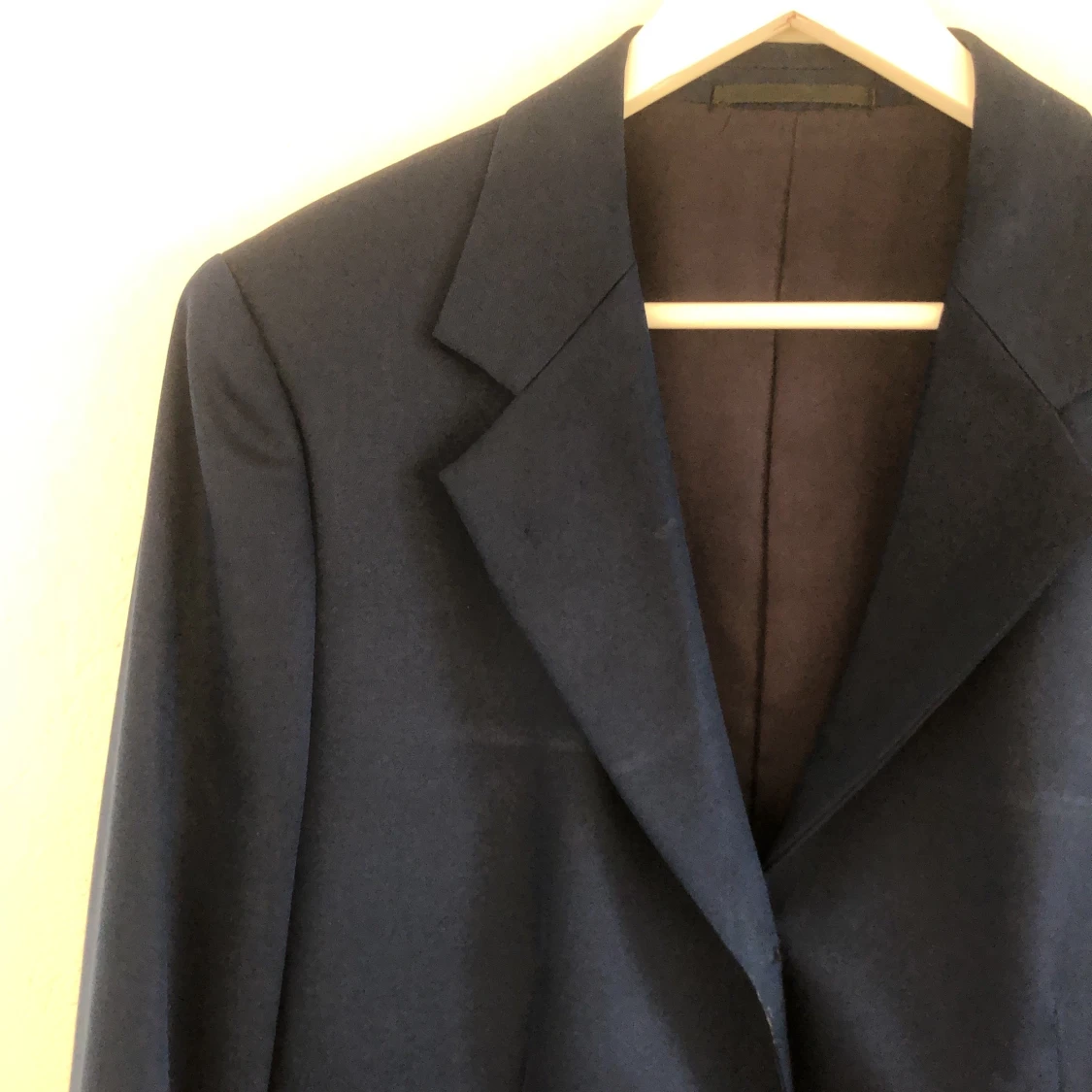 Kornblå kavaj i siden - 91