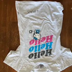 Söt t-Shirt från Bikbok med hello Kitty på märkt L. Ganska tight. Frakt 50kr