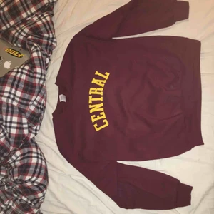  - Vinröd sweatshirt från gildan, är large men passar som en medium!