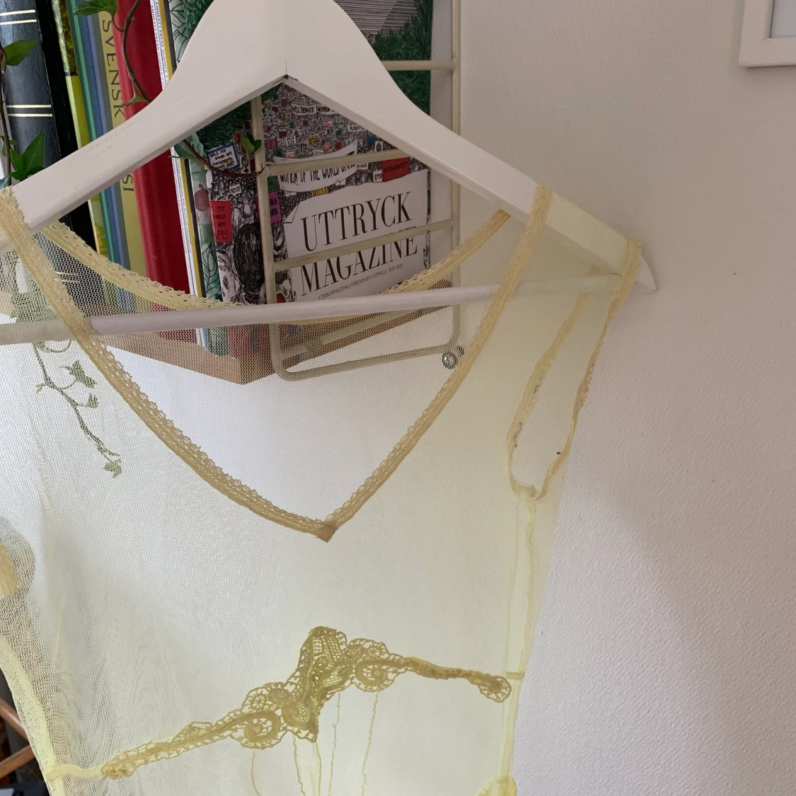 Gult mesh linne - 90