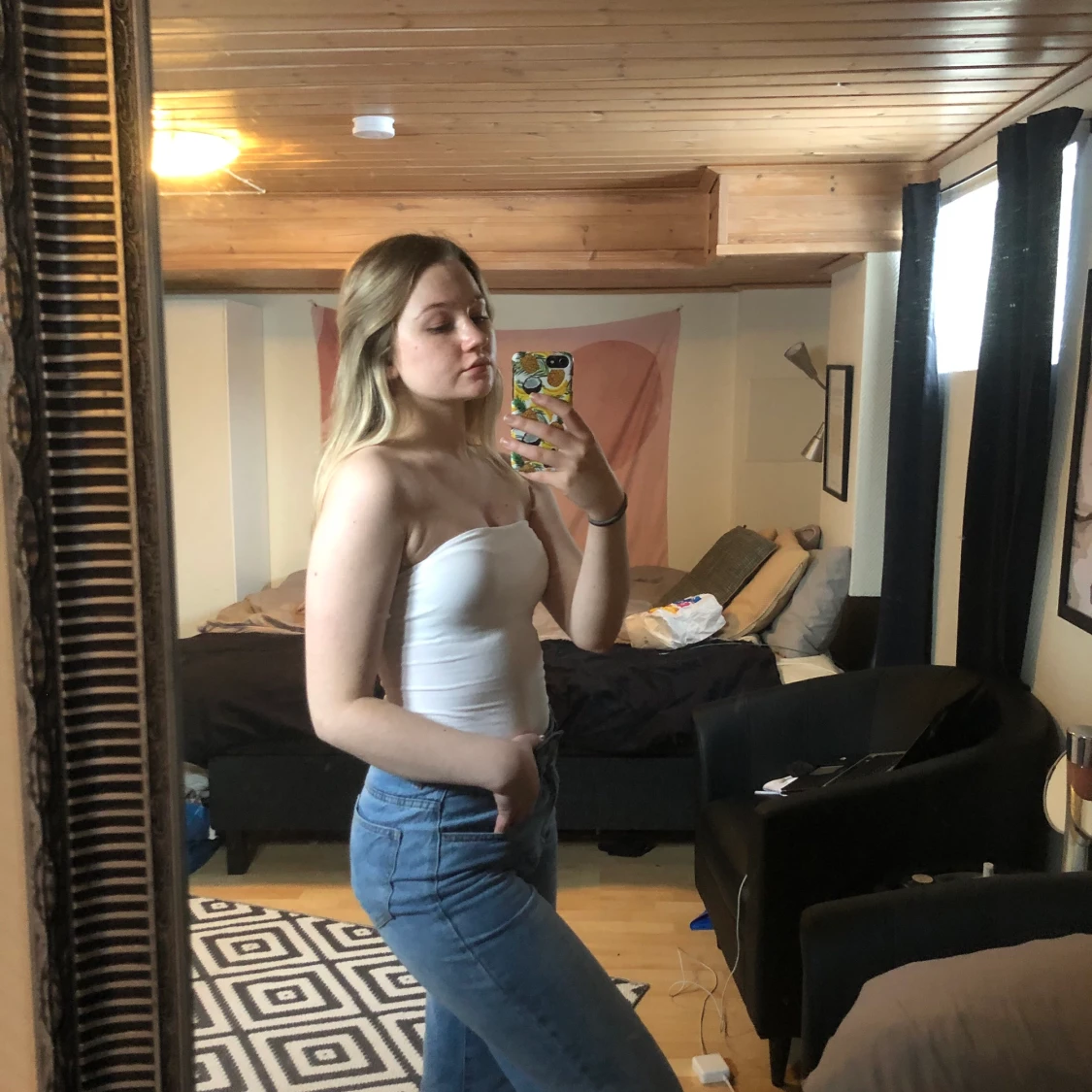 Offshoulder linne - 91