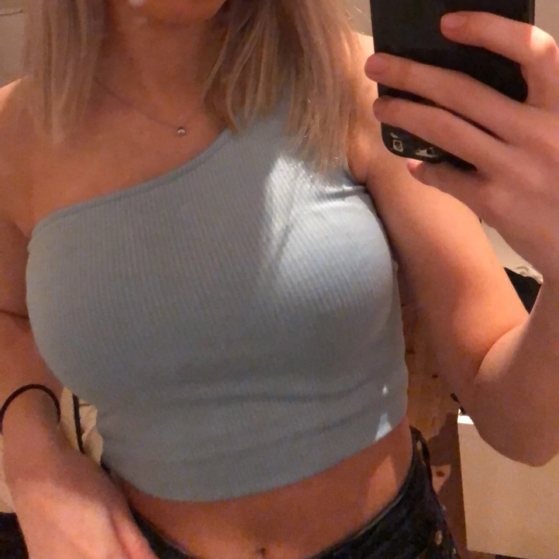 Oneshoulder topp - 90