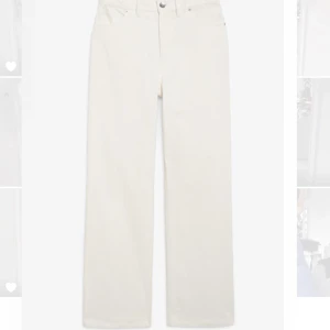 Vita/beiga manchesterbyxor Monki - Säljer dessa fina vita/beiga manchesterbyxorna från Monki, strl 36, använda ett fåtal ggr så i väldigt fint skick, väldigt sköna, frakt på 63kr tillkommer 🐩