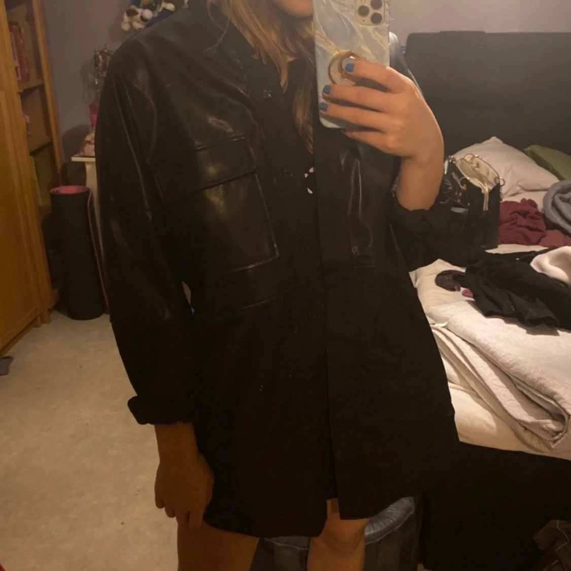 BIANCAXNELLY STATEMENT SHIRT BLACK