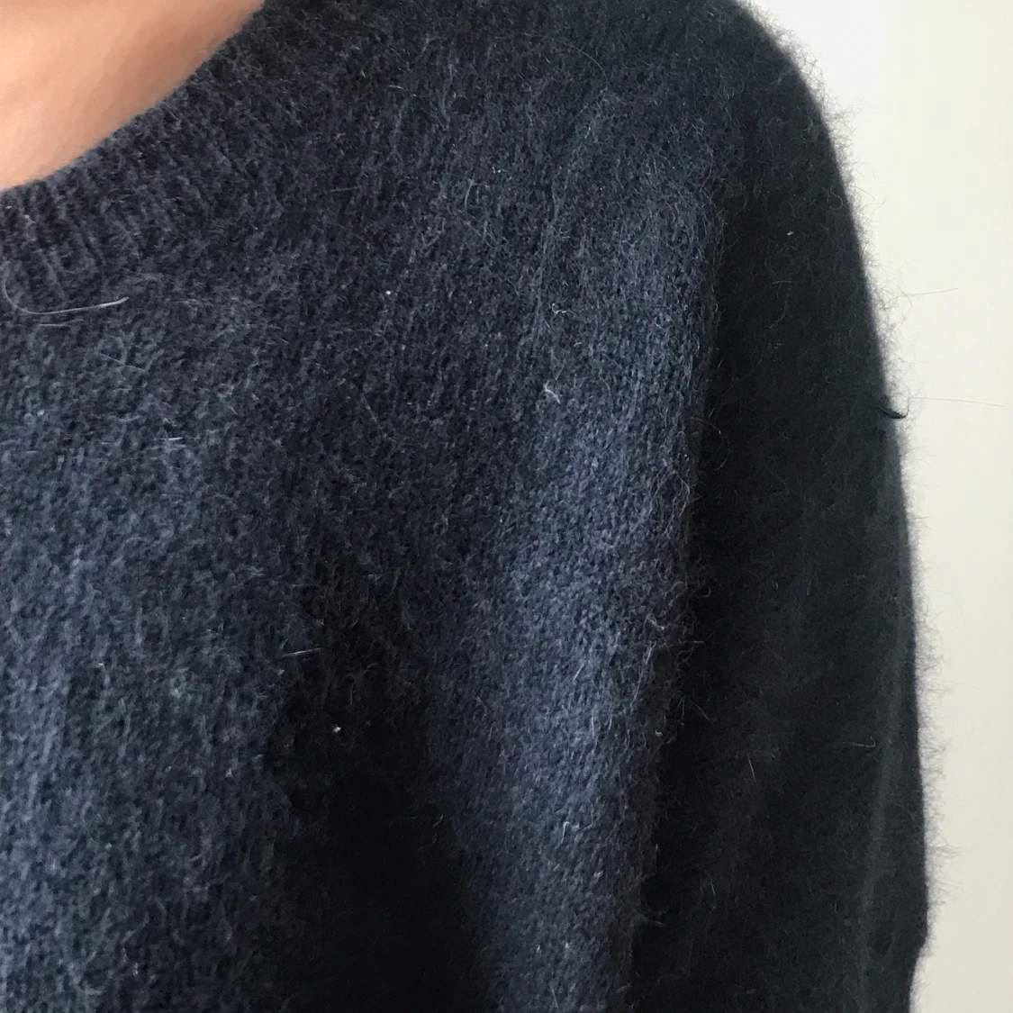 Mörkblå varm tröja angora - 91