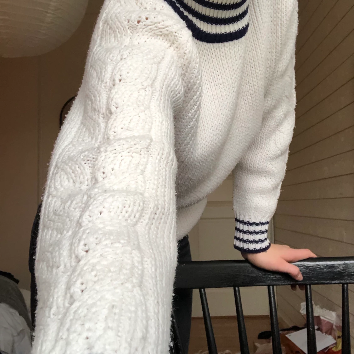 Stickad polotröja - 90