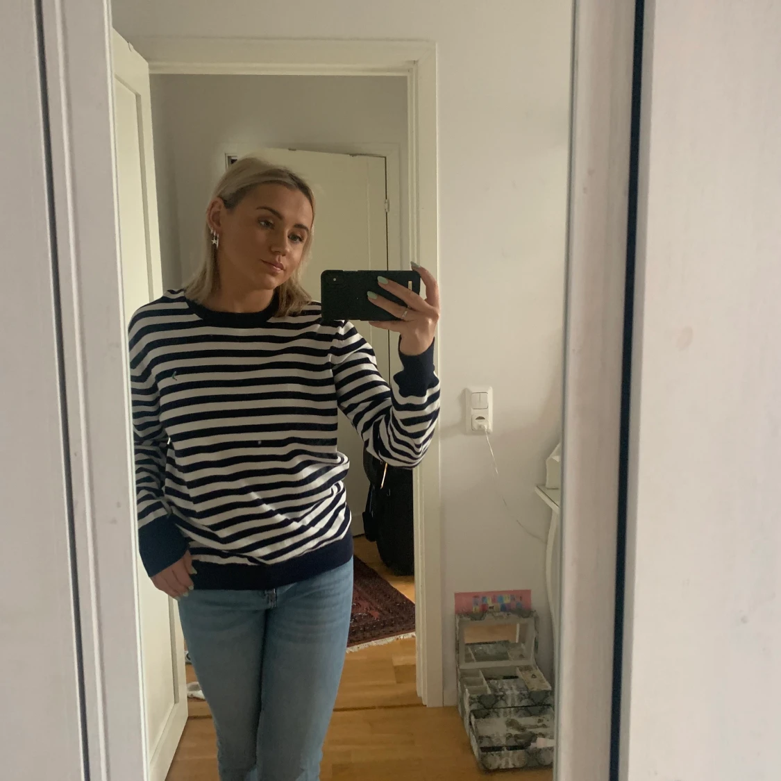 Långärmad boomerang tröja - 90