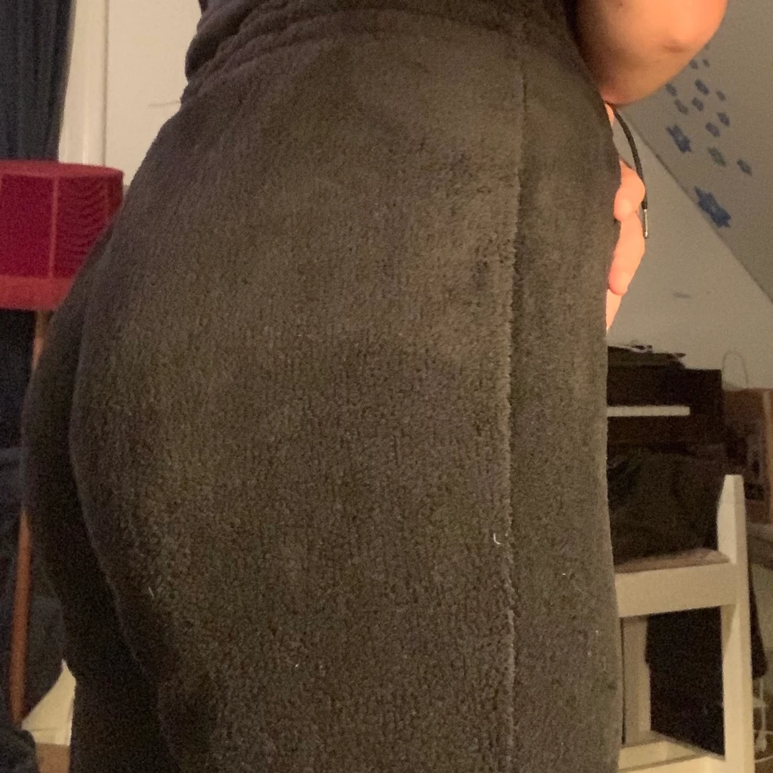 Svarta Mjuka byxor - 90