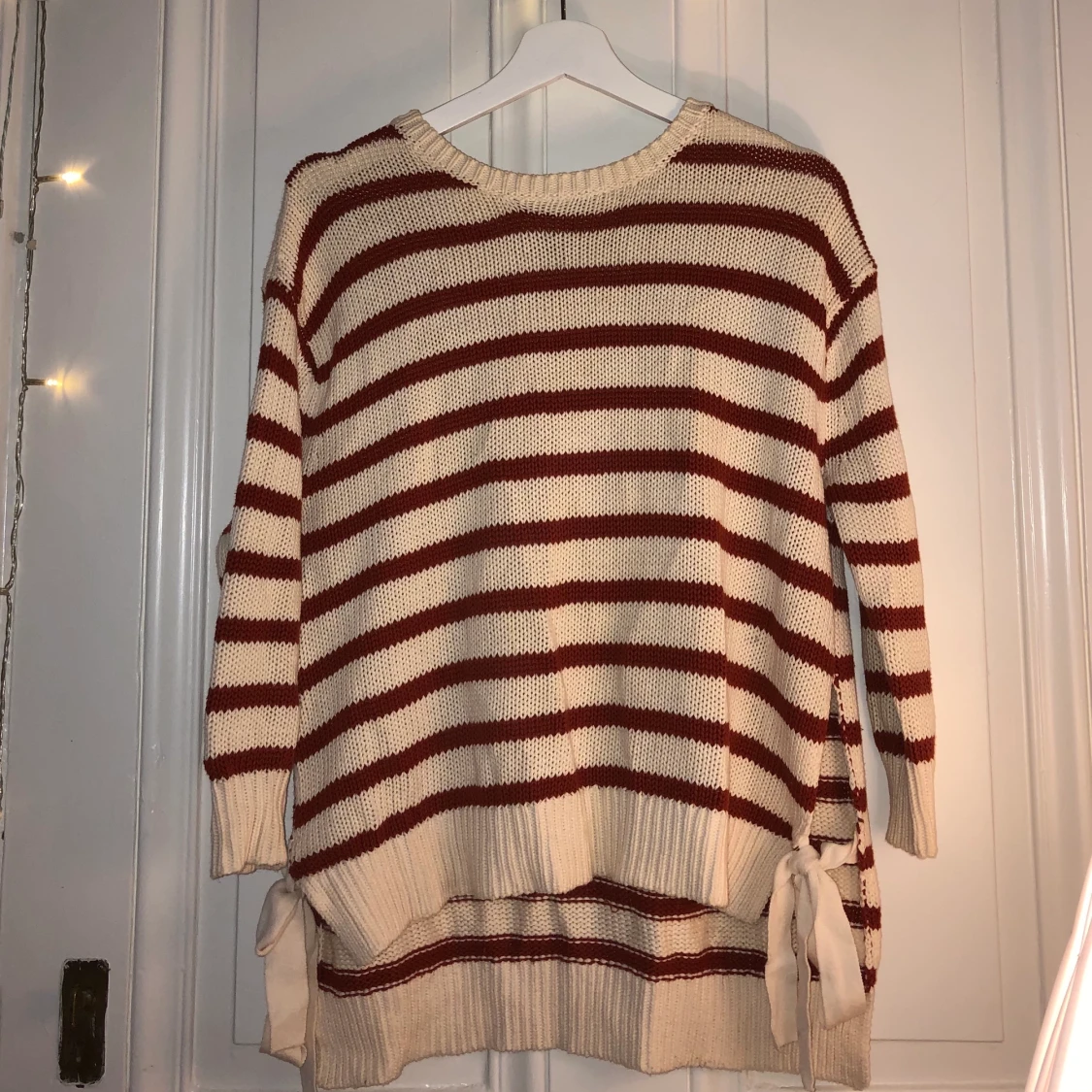 Randig stickad tröja - 90