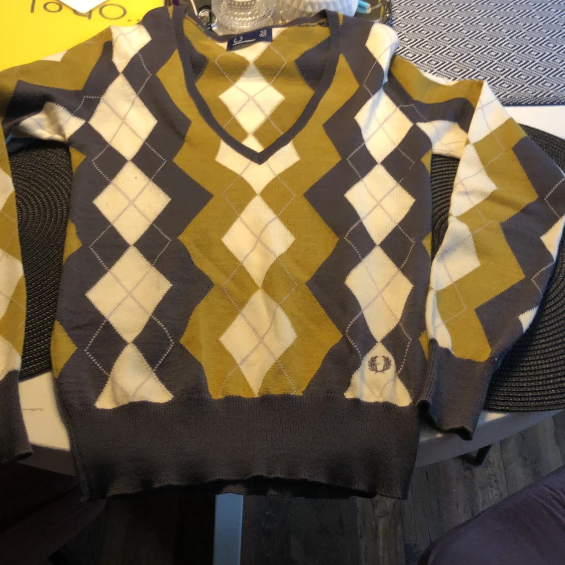 Fred Perry v ringad tröja strl 40