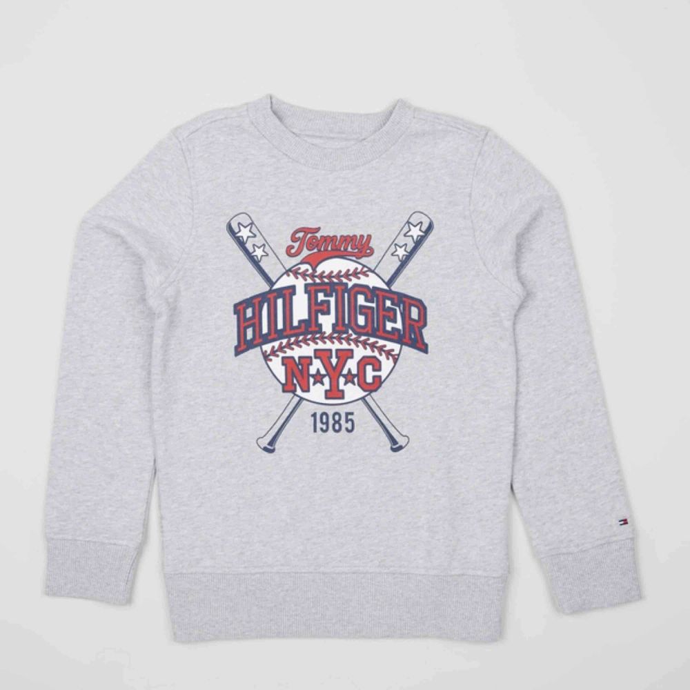 Cool sweatshirt från Tommy Hilfiger, sparsamt använd! Passar både XS & S!  Kan gå ner till 300kr vid direkt & smidig affär!  Dm vid intresse/köp. Tröjor & Koftor.