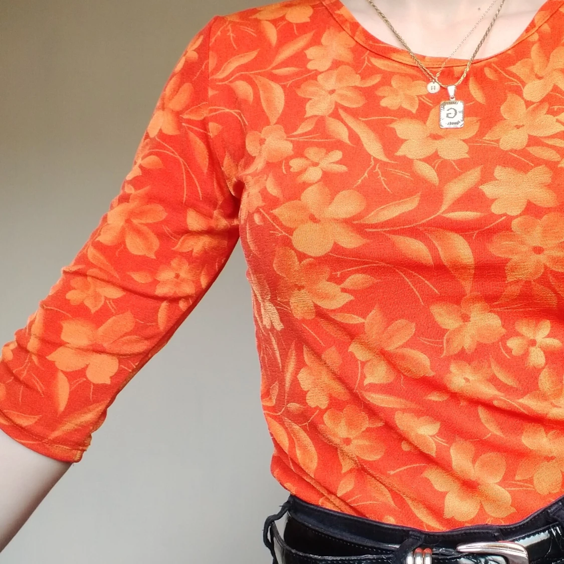 Tropical Long SLEEVE vintage top - 91