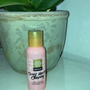 en shower gel för 15+frakt🥰 dm’a för köp💕💕 - sweet merry cherry shower Gel, rosa tub med snöflingor på. tryck lock för att öppna. 