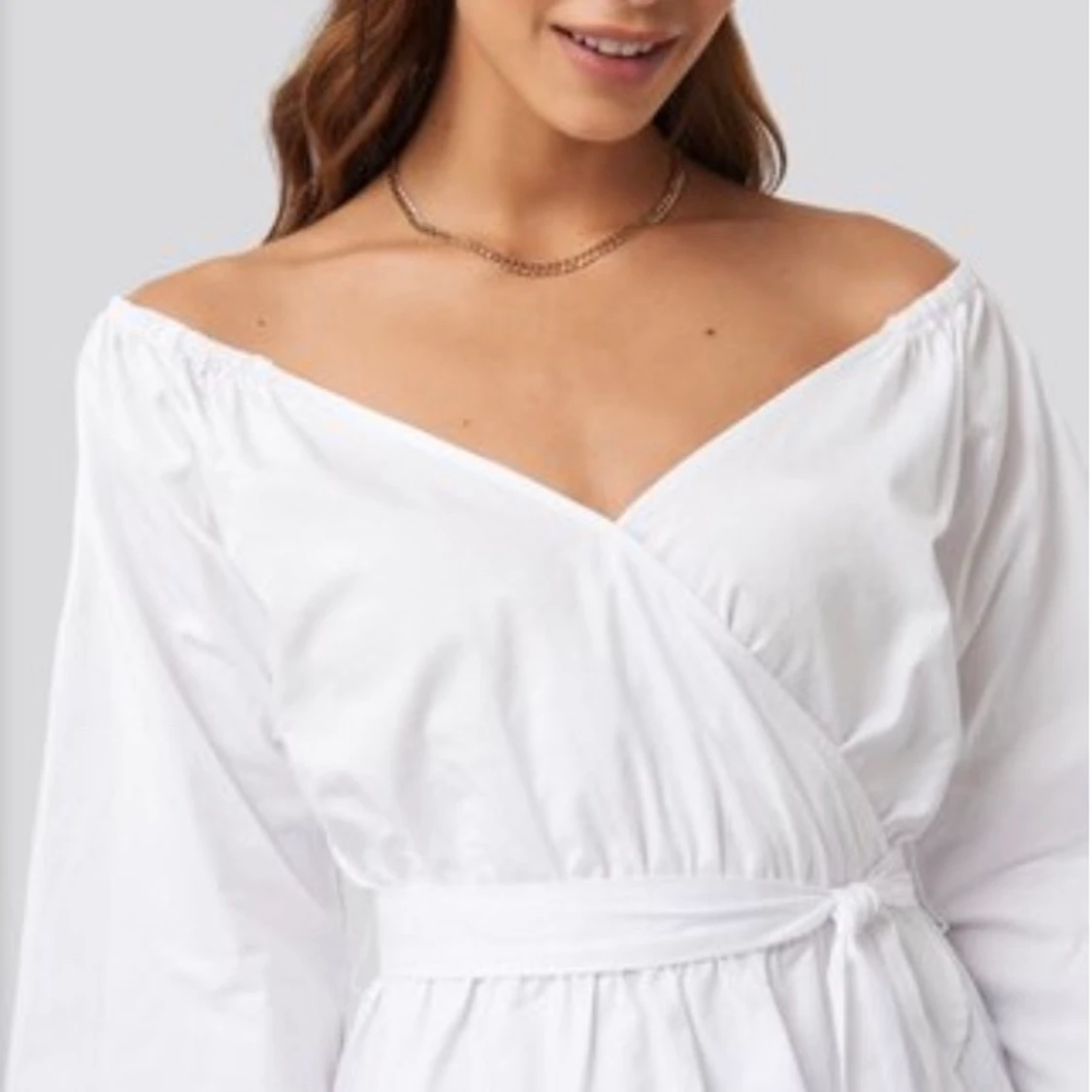 NAKD Off Shoulder Tie Waist Blouse - 91