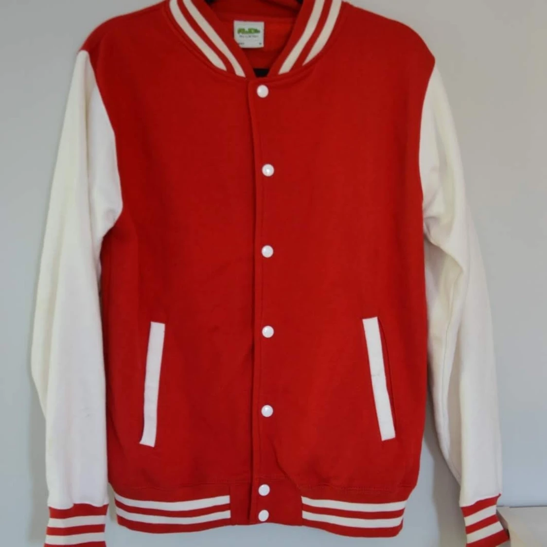 Röd collagejacka - 90