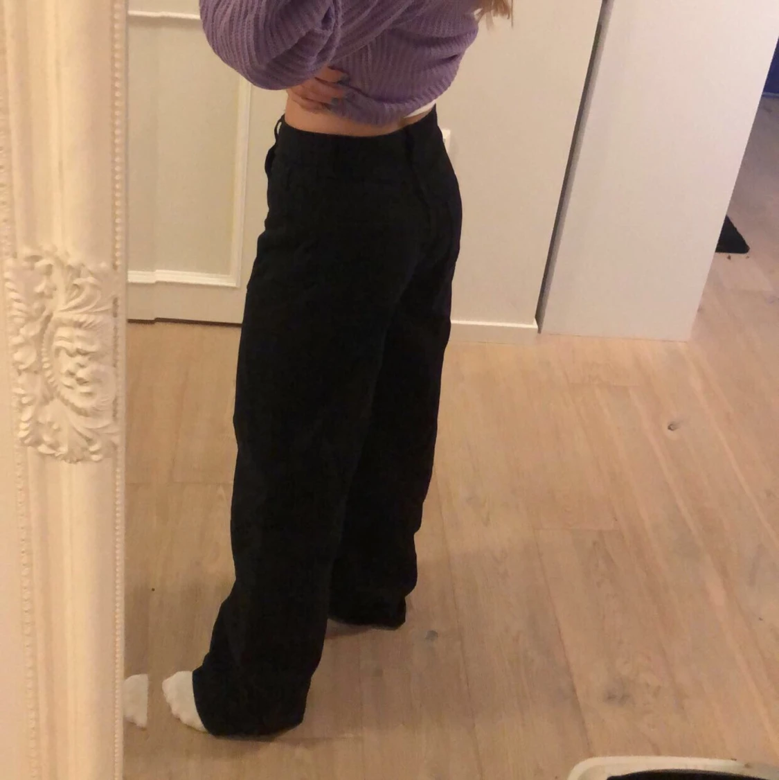 Svarta vida jeans-storlek 36 - 90