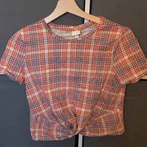 Rutig tröja - En rutig tröja med typ en Knut på framsidan. Strl: s pris: 45kr+frakt