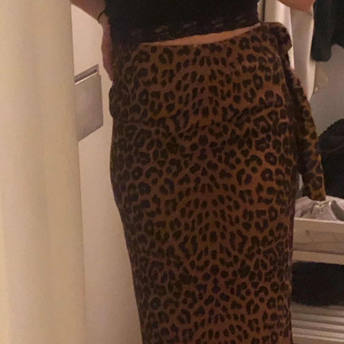 Leopardmönstrad kjol