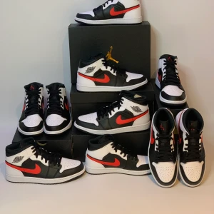 Jordan 1 mid black chile red - Helt nya jordans 1. Endast 4 par kvar nu i storlek 42,43,44,45 
